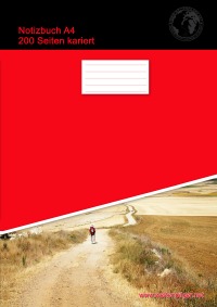 Notizbuch A4 200 Seiten kariert (Softcover Rot) - Christian Brondke