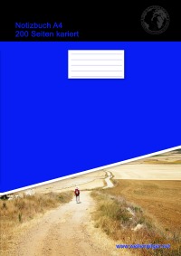 Notizbuch A4 200 Seiten kariert (Softcover Blau) - Christian Brondke
