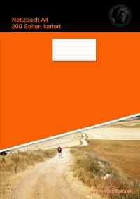 Notizbuch A4 200 Seiten kariert (Softcover Orange) - Christian Brondke