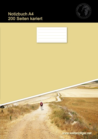 'Notizbuch A4 200 Seiten kariert (Softcover Khaki)'-Cover