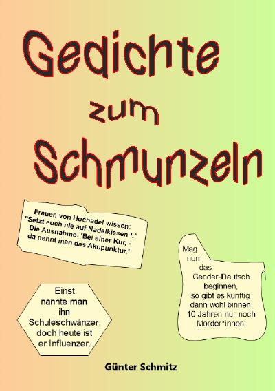 'Cover von Gedichte zum Schmunzeln'-Cover