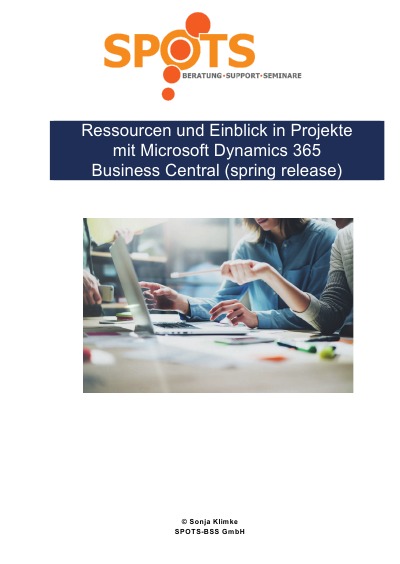 'Ressourcen und Einblick in Projekte mit Microsoft Dynamics 365 Business Central/spring release (Bd. 8)'-Cover