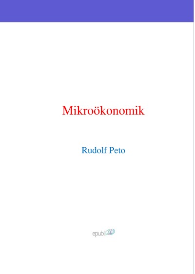 'Mikroökonomik'-Cover