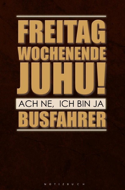 'Cover von Notizbuch für Busfahrer'-Cover