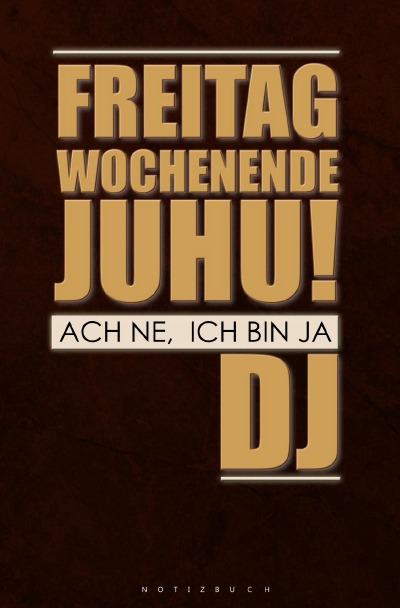 'Notizbuch für DJs'-Cover