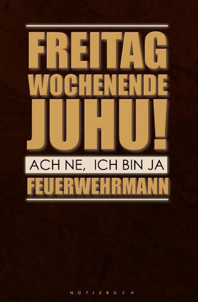 'Cover von Notizbuch für Feuerwehrmänner'-Cover