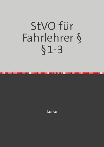 'Cover von StVO für Fahrlehrer §§1-3'-Cover