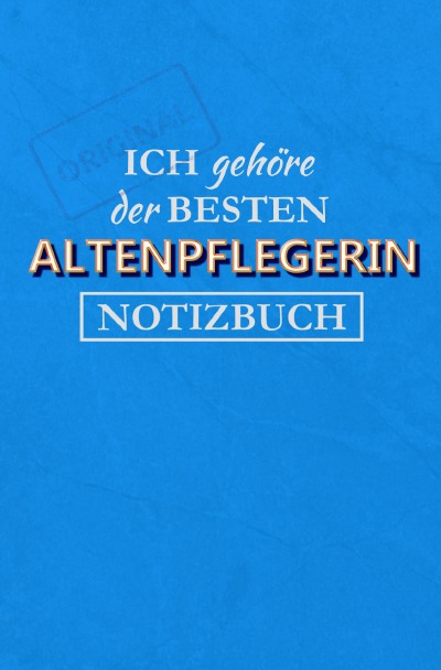 'Notizbuch für Altenpflegerin'-Cover