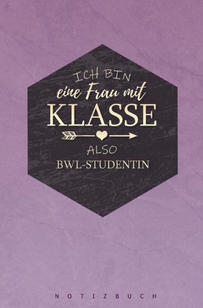 'Notizbuch für eine BWL-Studentin'-Cover