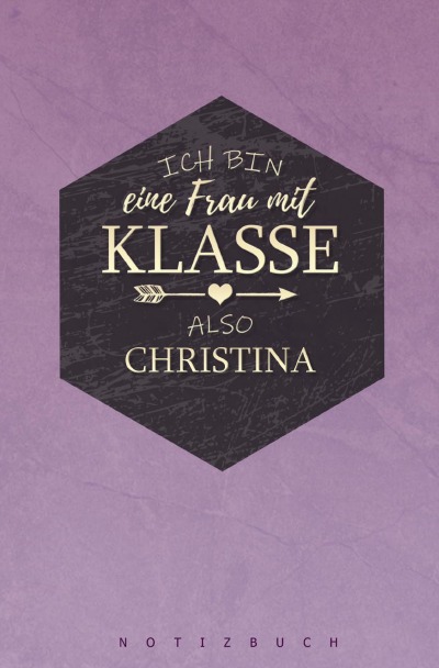 'Notizbuch für Christina'-Cover
