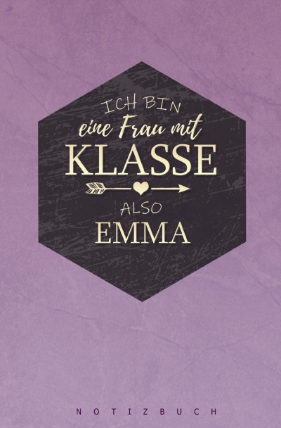 'Notizbuch für Emma'-Cover