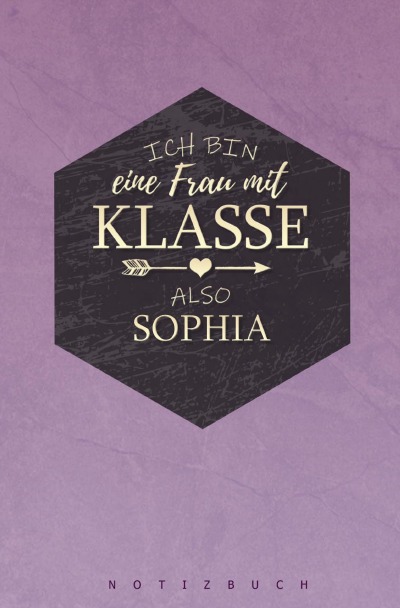 'Notizbuch für Sophia'-Cover