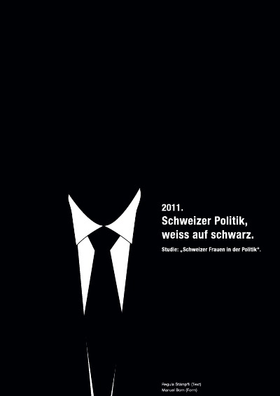 'Schweizer Politik, weiss auf schwarz'-Cover
