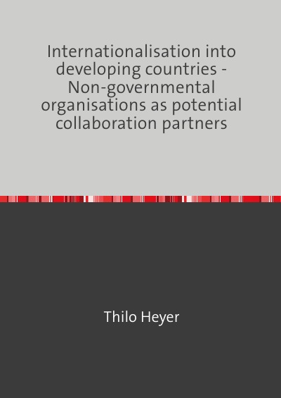 'Internationalisation into developing countries'-Cover