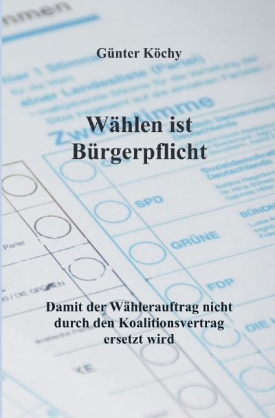'Cover von Wählen ist Bürgerpflicht'-Cover