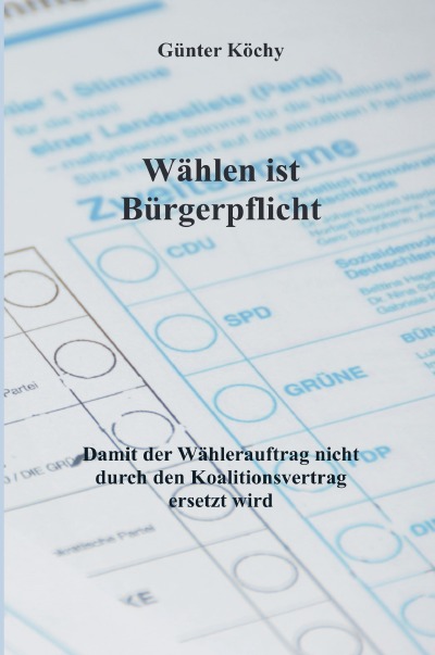 'Cover von Wählen ist Bürgerpflicht'-Cover