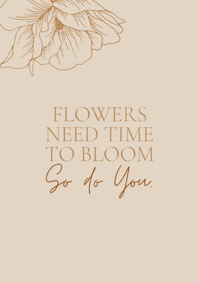 'Cover von Notizbuch, Bullet Journal, Journal, Planer, Tagebuch „Time to bloom“'-Cover