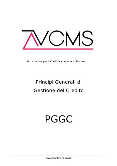 'Principi Generali di Gestione del Credito'-Cover