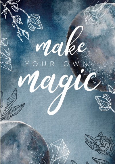 'Notizbuch, Bullet Journal, Journal, Planer, Tagebuch „Make your own Magic“'-Cover