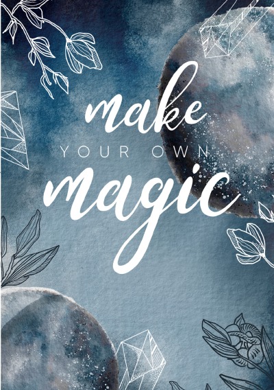 'Cover von Notizbuch, Bullet Journal, Journal, Planer, Tagebuch „Make your own Magic“'-Cover