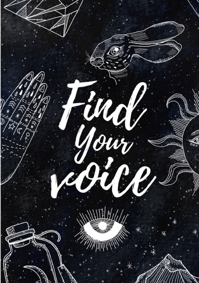 'Notizbuch, Bullet Journal, Journal, Planer, Tagebuch „Find your Voice“'-Cover