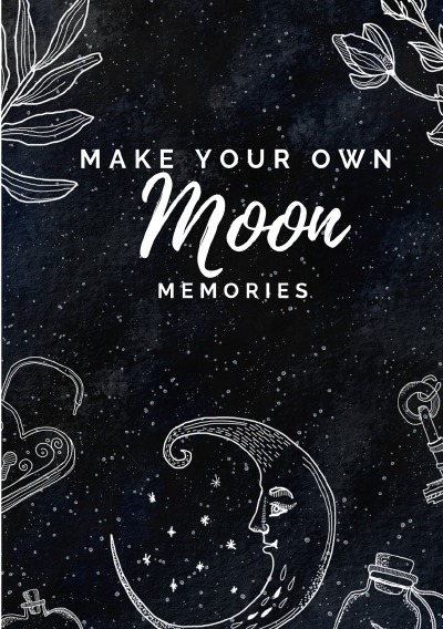 'Cover von Notizbuch, Bullet Journal, Journal, Planer, Tagebuch „Make your own Moon Memories“'-Cover