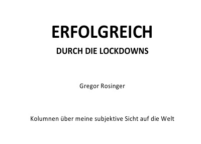 'ERFOLGREICH DURCH DIE LOCKDOWNS'-Cover