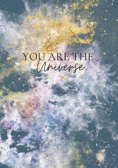 'Cover von Notizbuch, Bullet Journal, Journal, Planer, Tagebuch „You are the Universe“'-Cover