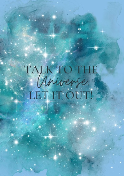 'Cover von Notizbuch, Bullet Journal, Journal, Planer, Tagebuch „Talk to the Universe“'-Cover