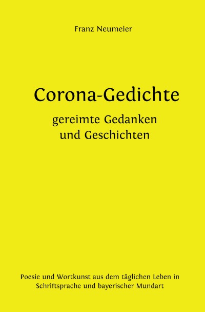 'Corona-Gedichte | gereimte Gedanken und Geschichten'-Cover