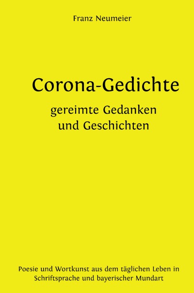 'Corona-Gedichte | gereimte Gedanken und Geschichten'-Cover