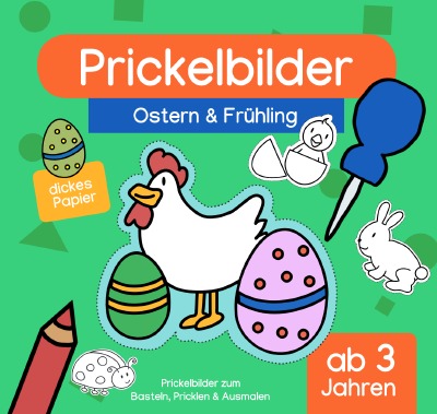 'Prickelbilder Ostern & Frühling ab 3 Jahren'-Cover