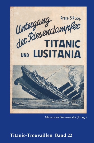 'Untergang der Riesendampfer Titanic und Lusitania'-Cover