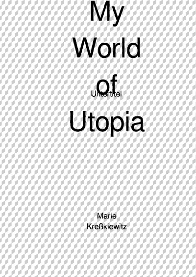 'My World of Utopia'-Cover