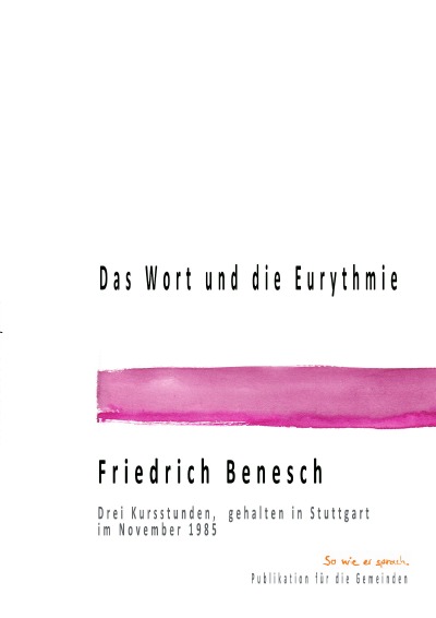 'Cover von Das Wort und  Eurythmie'-Cover