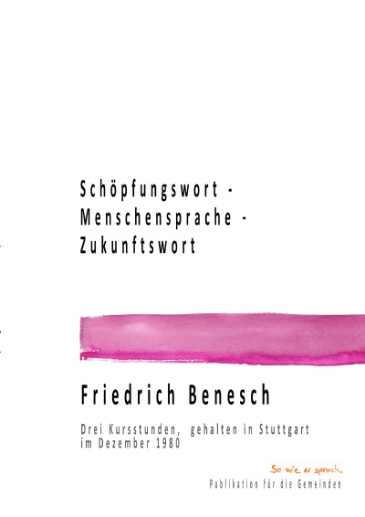 'Cover von Schöpfungswort – Menschensprache – Zukunftswort'-Cover
