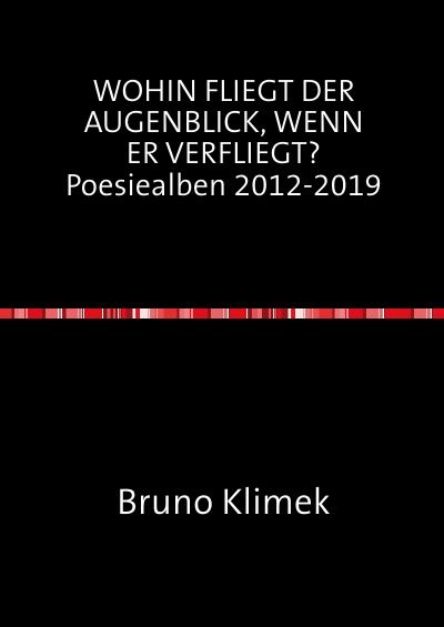'Cover von WOHIN FLIEGT DER AUGENBLICK, WENN ER VERFLIEGT? Poesiealben 2012-2019'-Cover