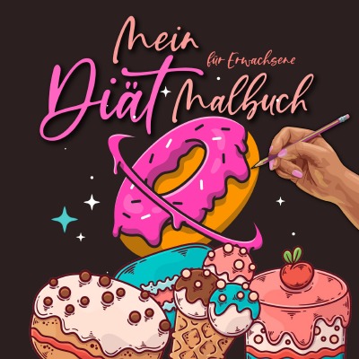 'Diät Malbuch für Erwachsene'-Cover