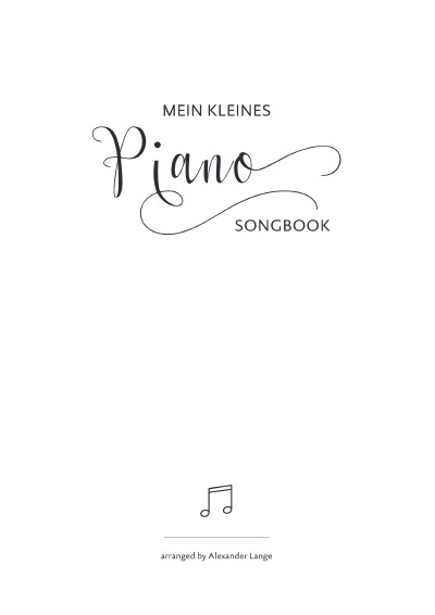 'Mein kleines Piano Songbook'-Cover