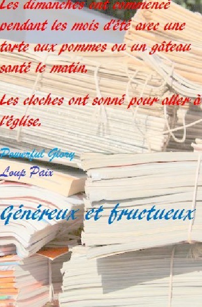 'Cover von Généreux et fructueux'-Cover