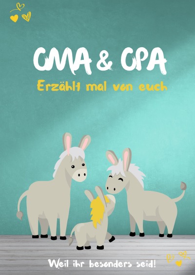 'Cover von Oma & Opa – Erzählt mal von euch: Wundervoll, einzigartig & unvergesslich | Ein außergewöhnliches Geschenk für deine Großeltern | Weil ihr besonders seid!'-Cover