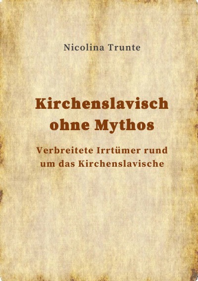 'Cover von Kirchenslavisch ohne Mythos'-Cover