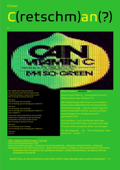 'Cover von Citizen C(retschm)an(?) How‘re you? Sorry … how green’re you?! What about your Vitamin C?!'-Cover