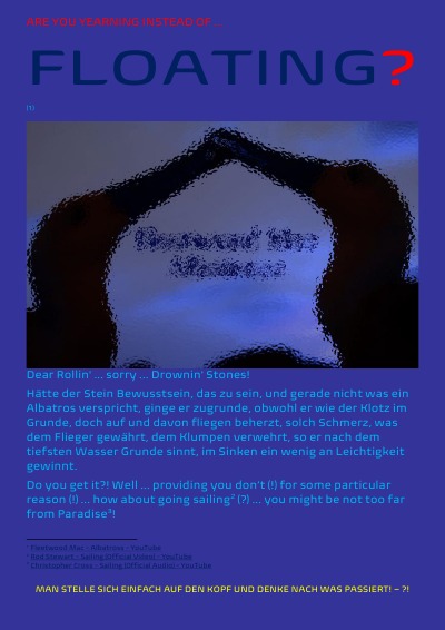 'Cover von ARE YOU YEARNING INSTEAD OF FLOATING?'-Cover