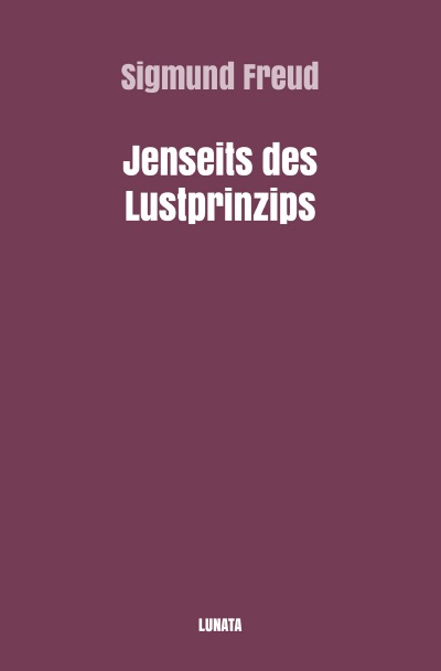 'Jenseits des Lustprinzips'-Cover