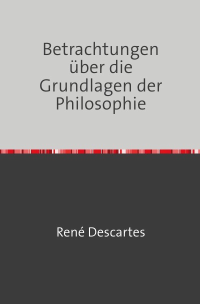 'Betrachtungen über die Grundlagen der Philosophie'-Cover