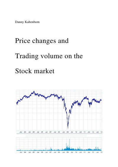 'Price changes and trading volume on the stock market'-Cover