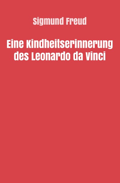 'Eine Kindheitserinnerung des Leonardo da Vinci'-Cover