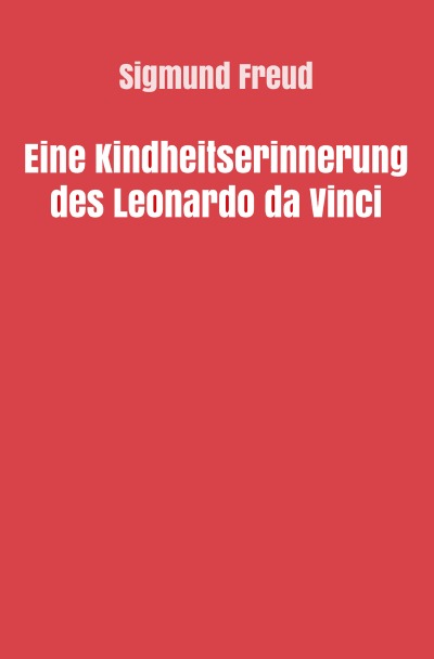 'Cover von Eine Kindheitserinnerung des Leonardo da Vinci'-Cover