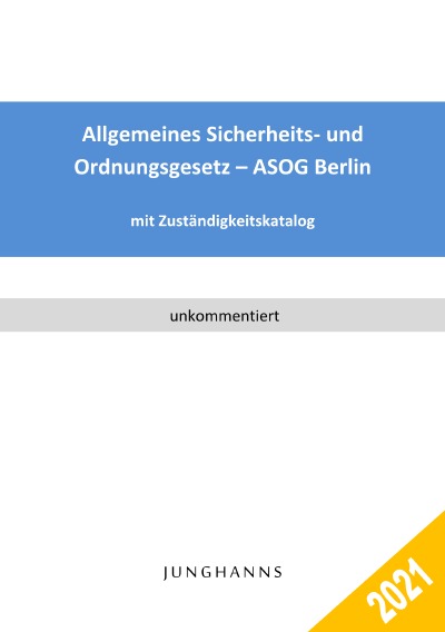 'Cover von Allgemeines Sicherheits- und Ordnungsgesetz – ASOG Berlin'-Cover